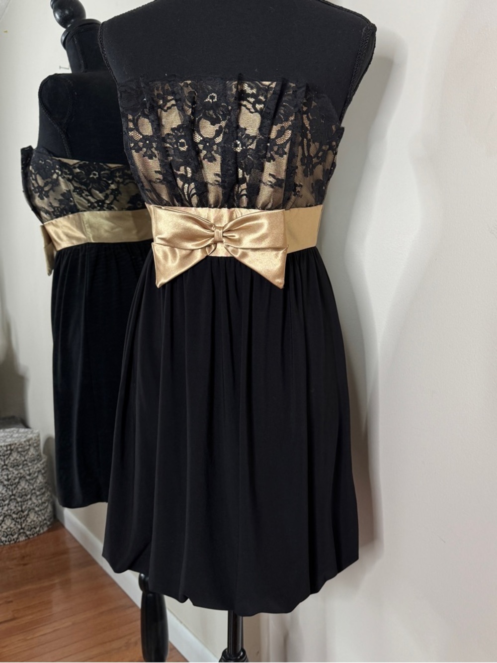Vintage Y2K Jessica Mcclintock Gunne Sax Vintage Mini Cocktail Dress Strapless